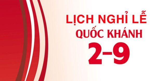 Lịch nghỉ lễ Quốc khánh 02/09/2020