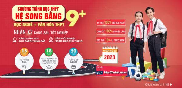 Các chương trình tuyển sinh hệ song bằng (9+) năm 2023