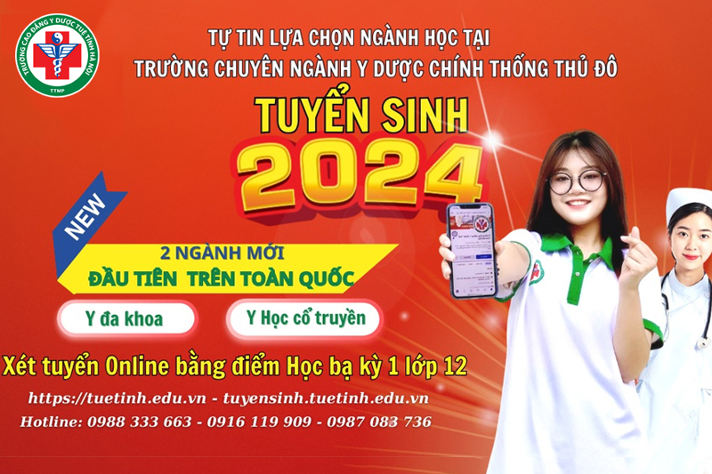 Cao đẳng Y Dược Tuệ Tĩnh Hà Nội tuyển sinh ngành Y đa khoa hệ Cao đẳng
