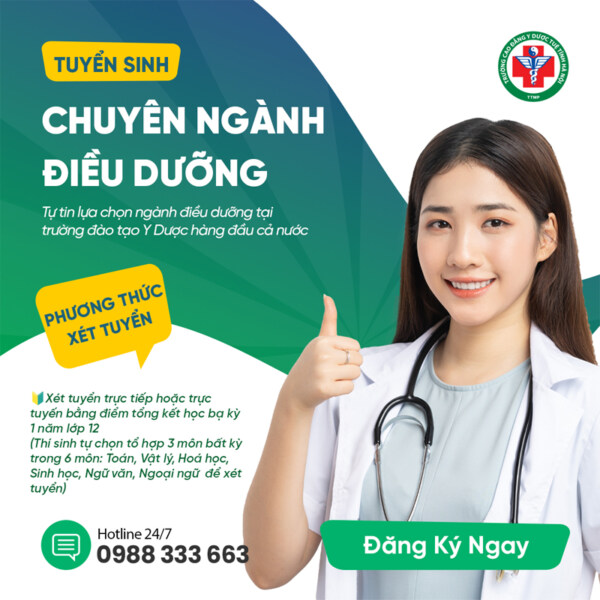 Trường Cao đẳng Y Dược Tuệ Tĩnh Hà Nội tuyển sinh ngành Điều dưỡng 2026